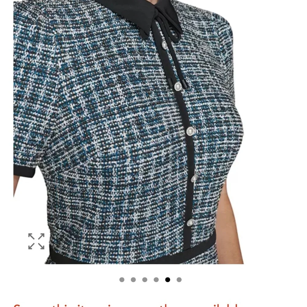 KARL LAGERFELD PARIS -
Tweed A Line Dress - Picture 2 of 5